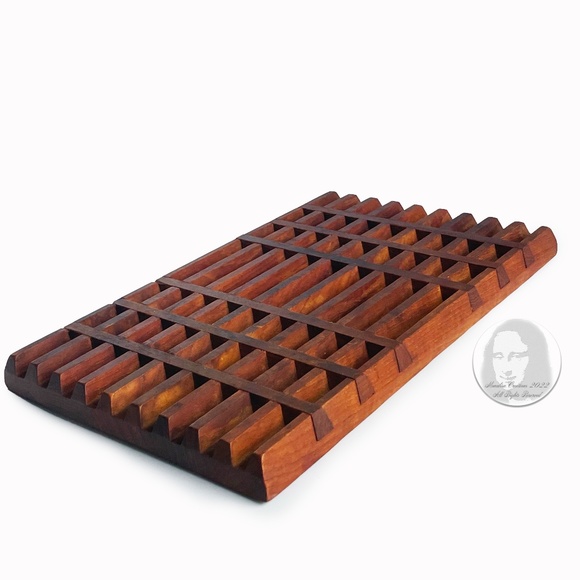 Vintage Dansk IHQ Teak Wood Trivet Danish Modern Jens Quistgaard Design MCM - Picture 4 of 13